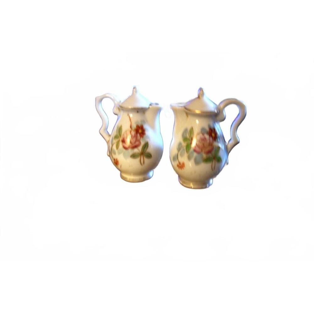 Anthropomorphic vtg Japan salt/pepper shakers.Tiny vtg Japan teapot shakers - Picture 6 of 9